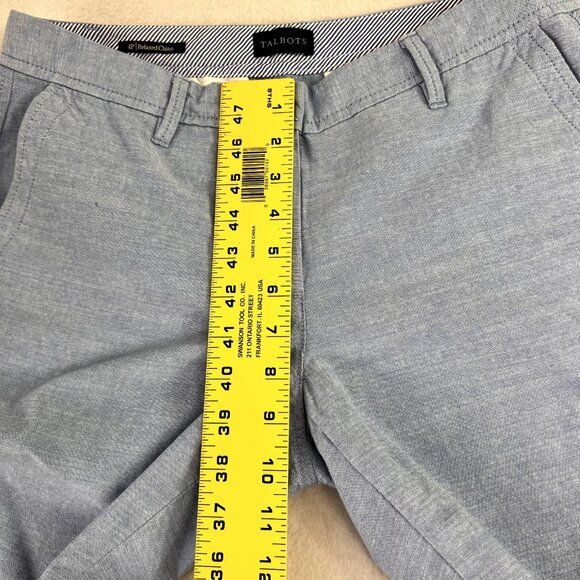 Talbots Pants Womens 4P Relaxed Chino Blue Chambray Career Office Profesional - Picture 5 of 10